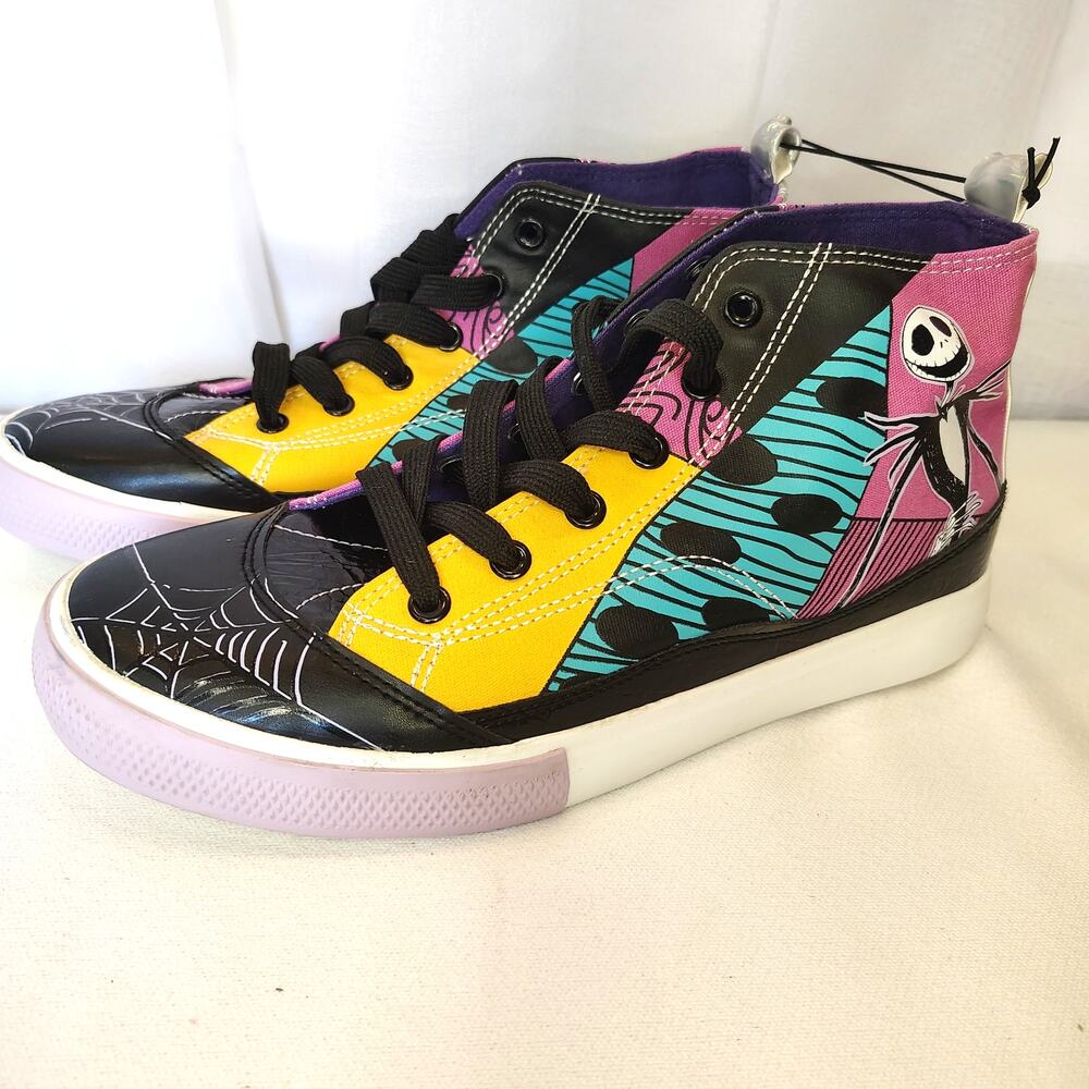 Disney Nightmare Before Christmas High Top Sneakers Sally Jack 8.5 new sneaker
